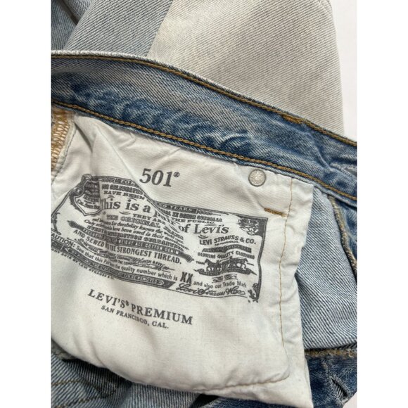 Levi's 501 '90s Freehand Folk Women's Jeans in Serious Sizzle Light Wash - Picture 6 of 7